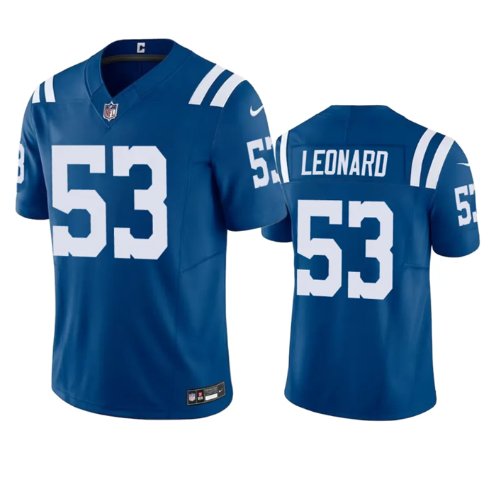 Indianapolis Colts #53 Shaquille Leonard Blue 2023 F.U.S.E Vapor Untouchable Stitched Football Jersey